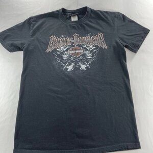 Harley-Davidson T-Shirt Men's Size Large L Skulls Chains Privateers Halifax NS